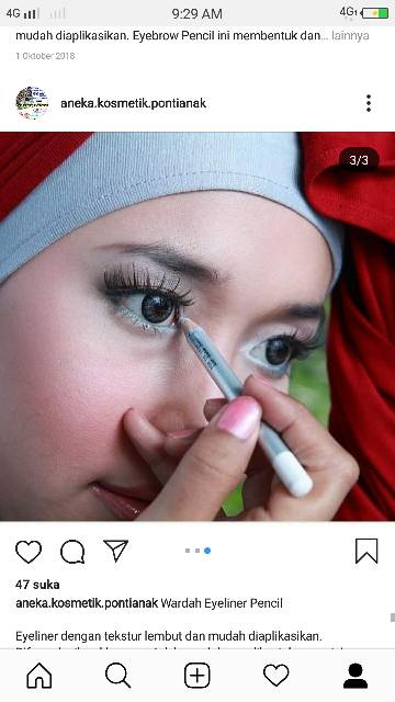 WARDAH EYELINER PENCIL BLACK/WHITE