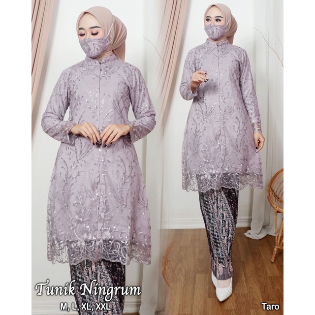 Set tunik ningrum Kebaya busui friendly | Kebaya pesta kondangan pernikahan | Kebaya modern | Kebaya remaja