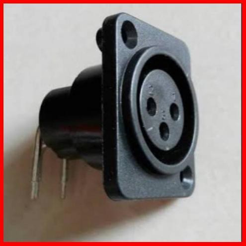 soket canon female body soket xlr female cewek plastik