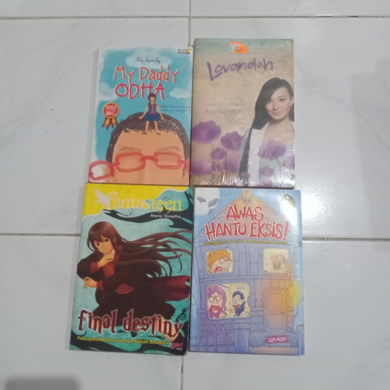 ( PROMO ) Obral paket murah ( isi 4 buku ) Novel remaja // fiksi // non fiksi // best seller // fantasi // romance // original // baru // new old stock-Paket 23