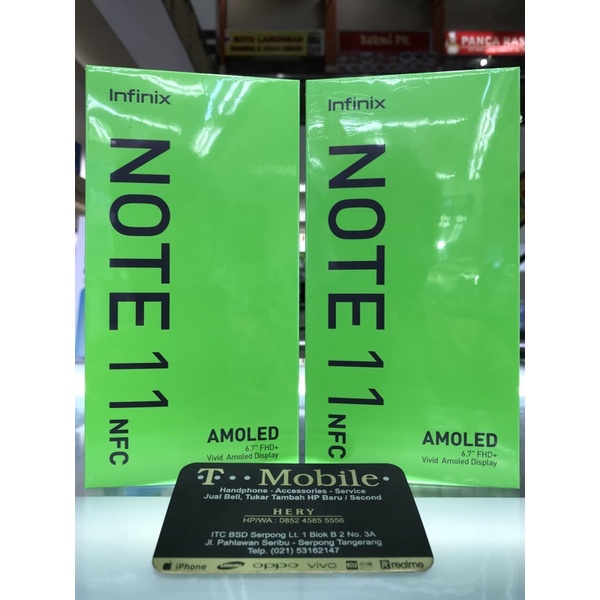 INFINIX NOTE 11 NFC RAM 6GB 128GB - GRAPHITE BLACK - AMOLED - HELIO G88 - RESMI