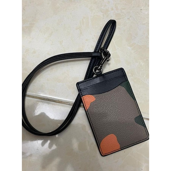 

COACH Id Lanyard Army Signature Canvas 100% AUTHENTIC!