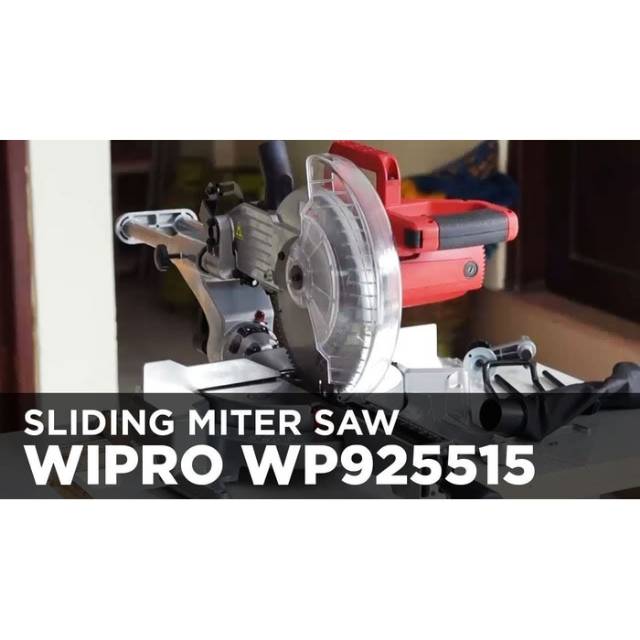 Mesin Gergaji Mitre Saw Wipro/ Sliding Miter Saw 10" Dengan Laser/ Alat Potong Kayu Aluminium Laser