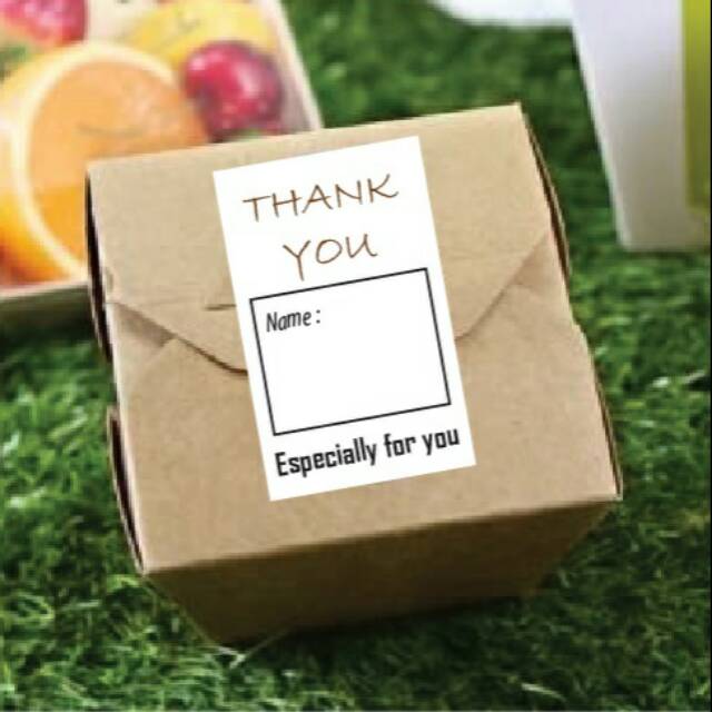

Sticker seal box - thank you