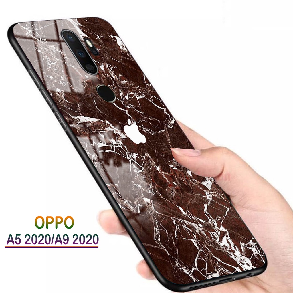 Softcase Glass Kaca OPPO A5 2020, A9 2020 - Casing HP OPPO A5 2020, A9 2020 [ S47 ].