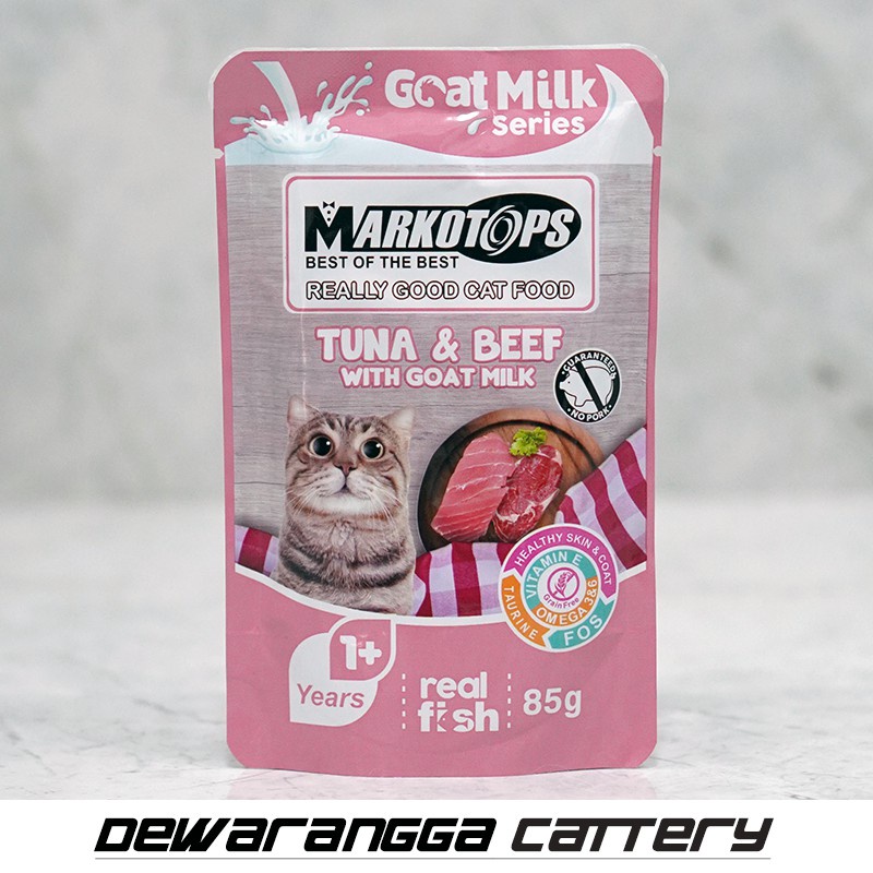 Markotops Pouch 85gr All Varian Semua Rasa Makanan Kucing Adult &amp; Kitten