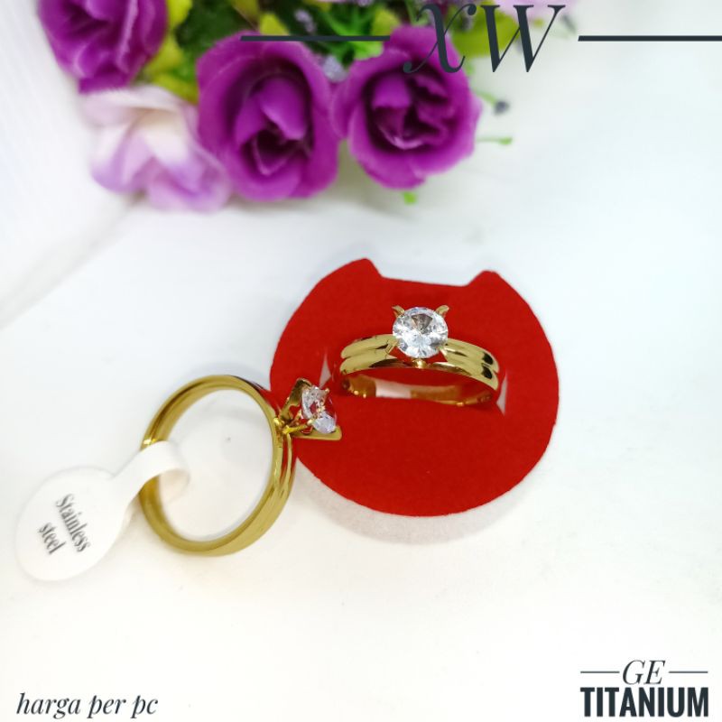 Cincin Titanium Gold CC639/2