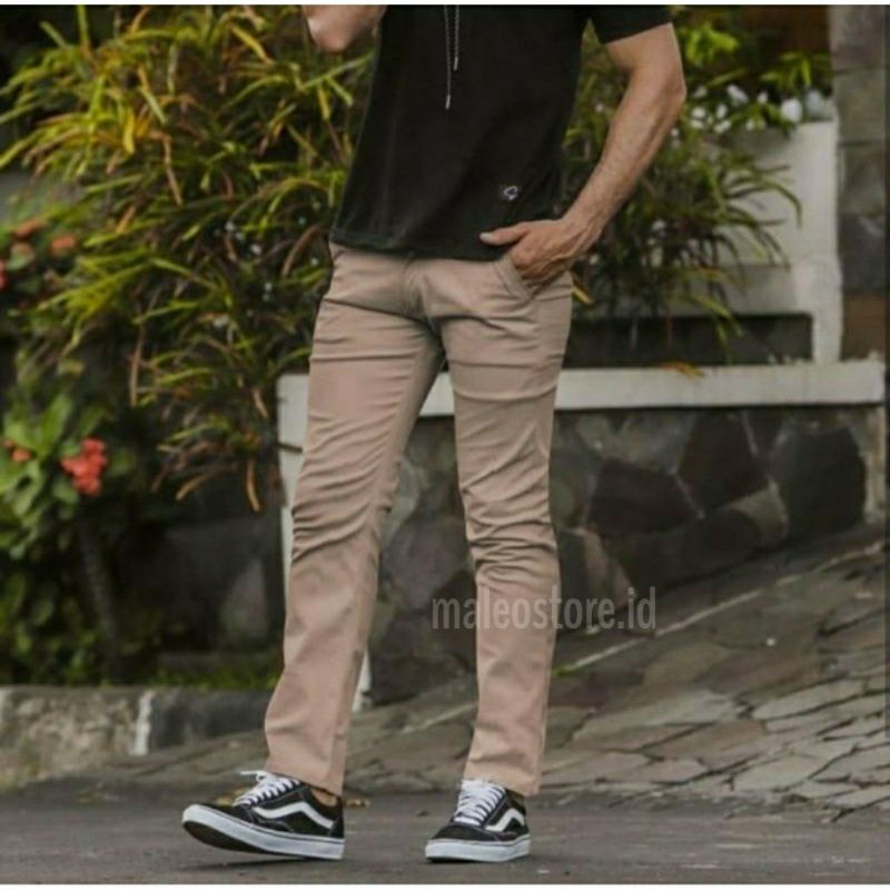 CELANA CHINO Panjang Pria Mocca