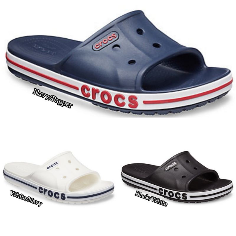 Crocs Bayaband Slide Unisex Sandal / Crocs Baya Slide / Sandal Crocs Pria / Sandal Selop / Slide