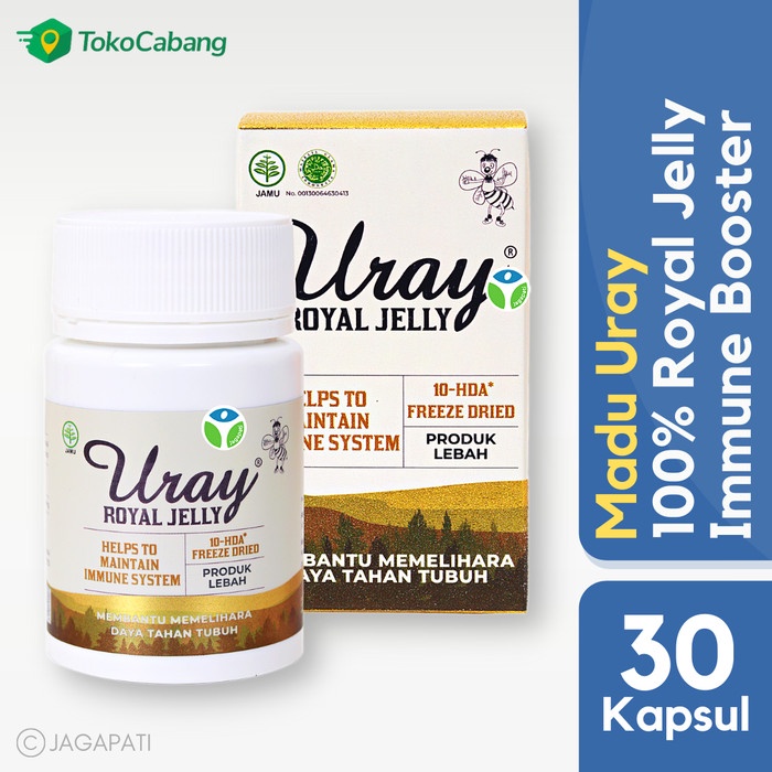 

Madu Uray Royal Jelly - 100% Ekstrak Royal Jelly Murni - 30 Kapsul