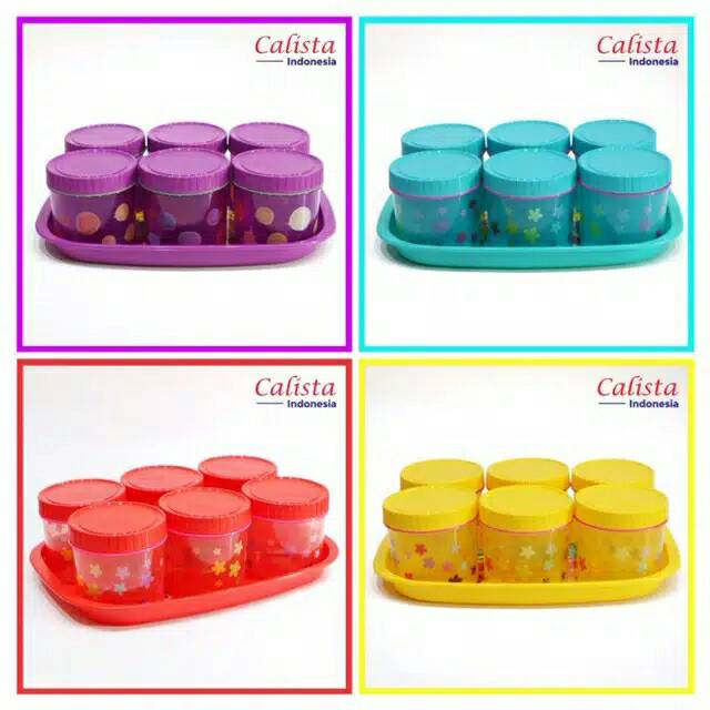 Toples Calista Shiro isi 6 Toples + 1 Nampan