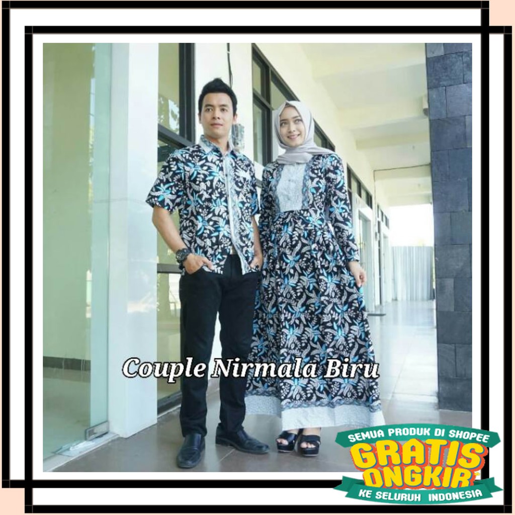 BATIK SEMARANG MURAH - TERBARU TERKINI / Keluarga Batik Couple Sarombit Seragaman Kondangan Tanah