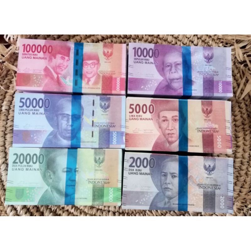 Mainan Uang Kertas Palsu Uang Mahar Replika