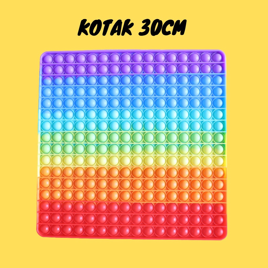 Mainan Pop It Jumbo Besar Murah Pop Its Big Size Rainbow  20cm 30cm-4