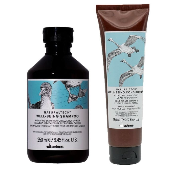 Davines Wellbeing Shampoo 250ml + Davines Wellbeing Conditioner 150ml