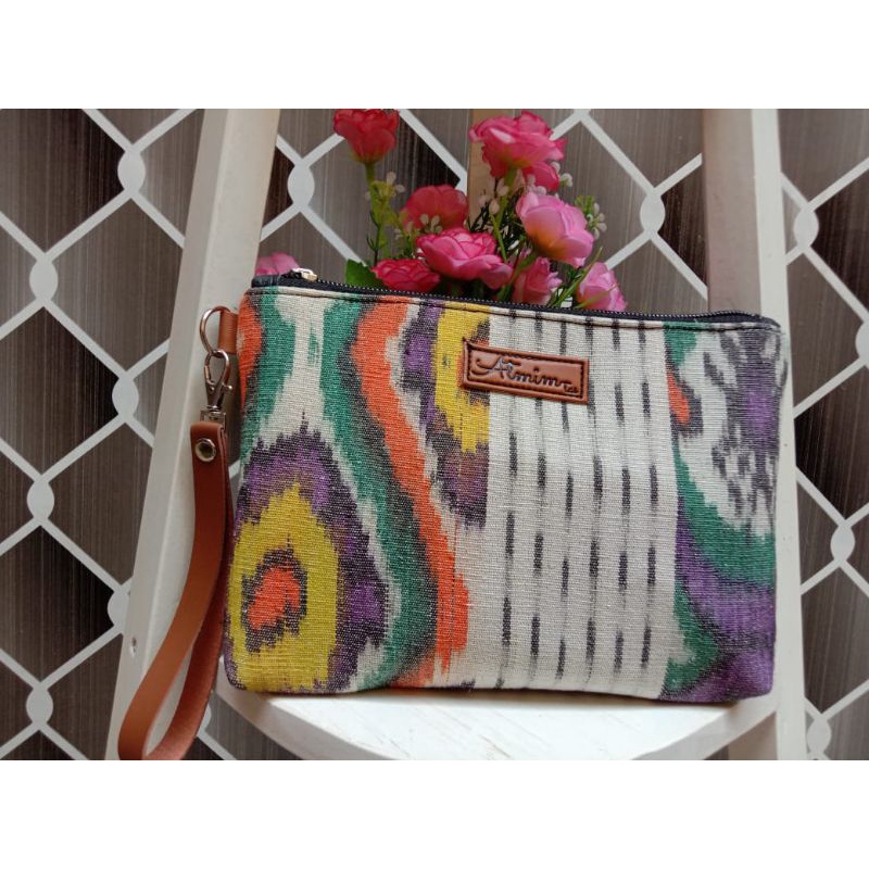 Grosir clutch wanita Tenun troso JEPARA/ clutch tenun troso / dompet tenun troso