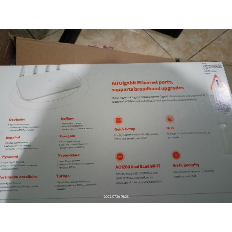 Router Xiaomi Mi4a Gigabit BNIB