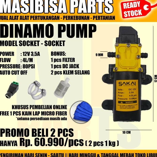Dinamo Pump / Pompa Sprayer Elektrik / Cuci Motor & AC 12 V termurah