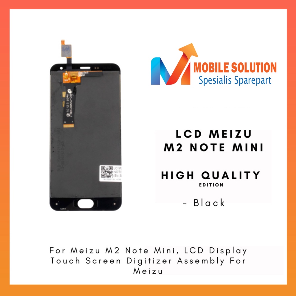 Grosir LCD Meizu M2 Note Mini ORIGINAL 100% Fullset Touchscreen Garansi 1 Bulan + Packing / Bubbel