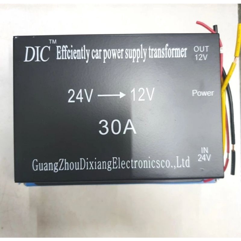 converter step down 24V 12V 30A merek DIC murni 30A GOOD QUALITY