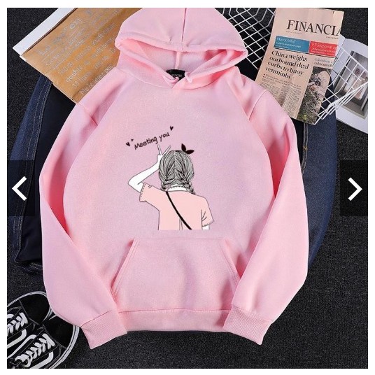 FIFI FASHION SWEATER HOODIE MEETING YOU