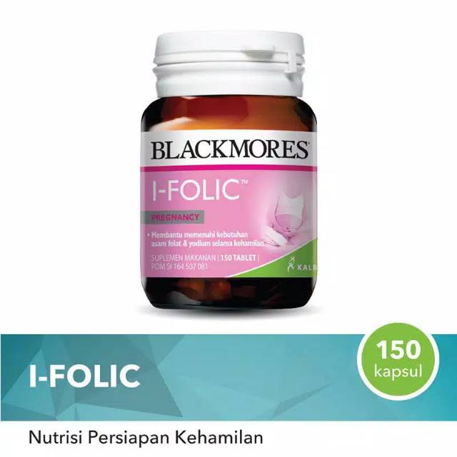 Blackmores I - FOLIC 150 Kapsul / Suplemen Folic Acid Asam Folat