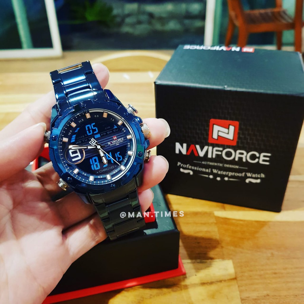 Jam Tangan Cowok Naviforce Ori Anti Air NF9829