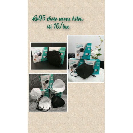 kn95 chasa isi 10 warna hitam