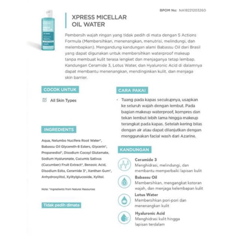 AZARINE MICELLAR WATER 90ML