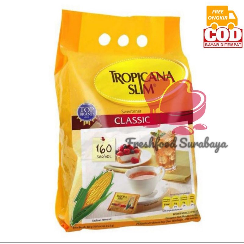 

❤️Freshfood❤️Tropicana slim sweetener classic 5sachet 2.5gram