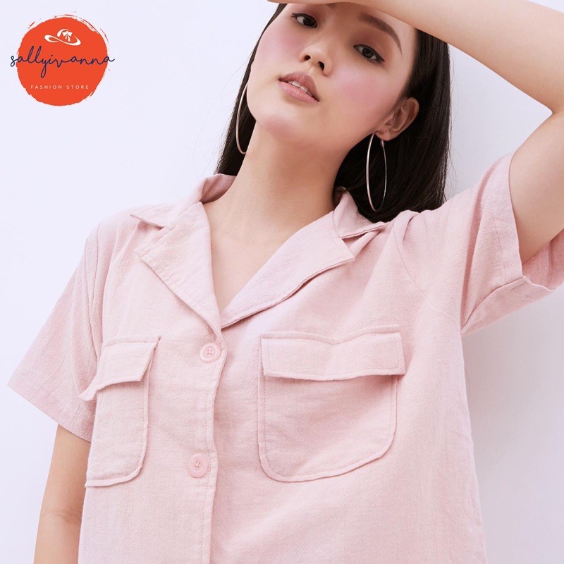 Ella Top - Baju Setelan Wanita / Setelan / Fashion Wanita / Set Wanita / linen