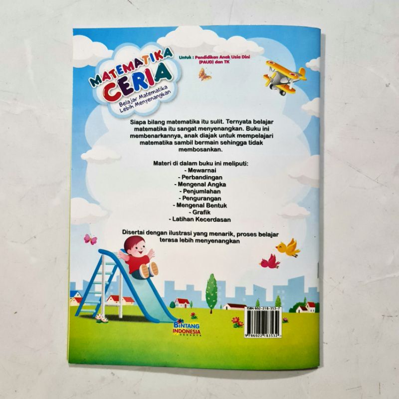 BUKU ANAK PAUD DAN TK MATEMATIKA CERIA FULL COLOUR