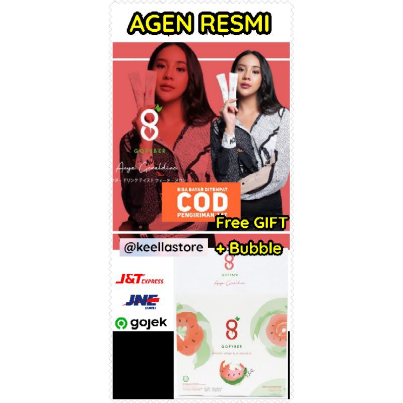 GOFYBER Watermelon BY ANYA GERALDINE isi 15 sachet diet detox rasa semangka rahasia tubuh ideal