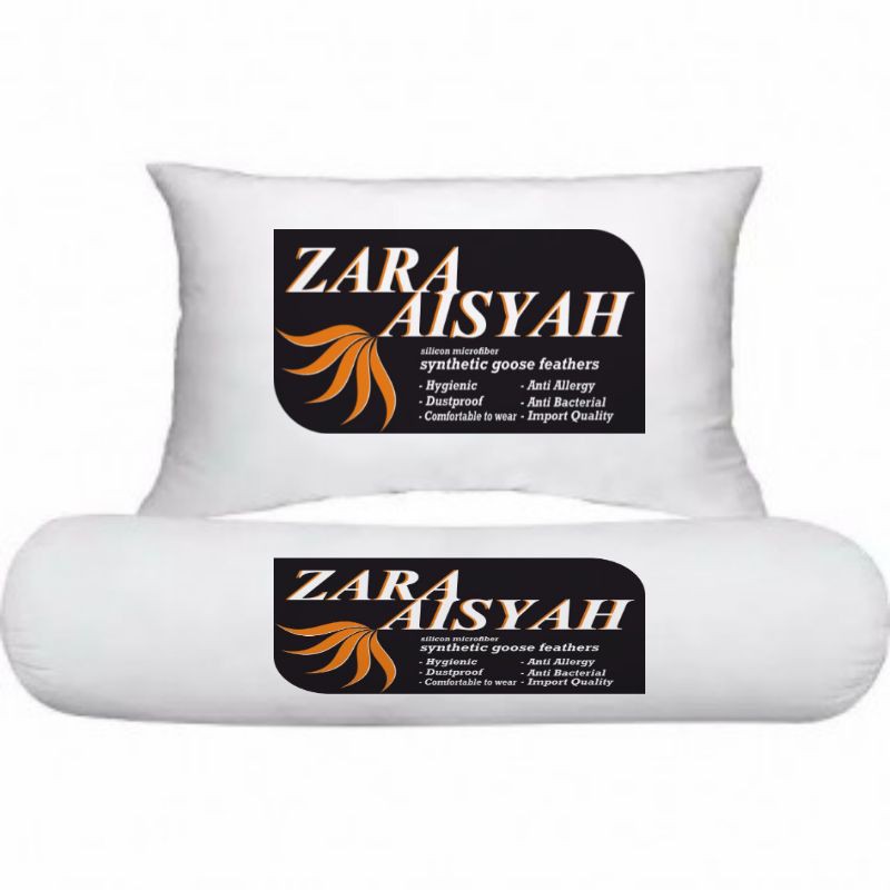 ZARA AISYAH 1SET ( 1BANTAL DAN 1GULING ) lembut bagus dan murah andes 1set