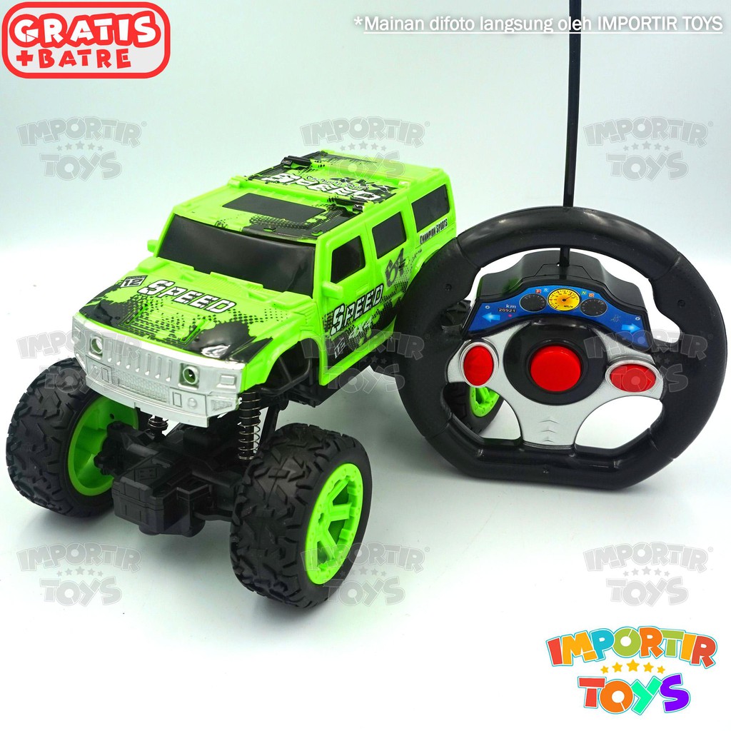 Mainan anak R/C JEEP SUPER (batre dapat di charge) IMPORT QUALITY (BER-SNI)