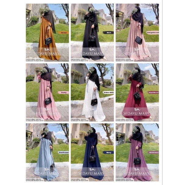 RatuMulabees (ORI) / Sedayu Maxy Dress Airflow Crinckle Uragiri (Busui Friendly)