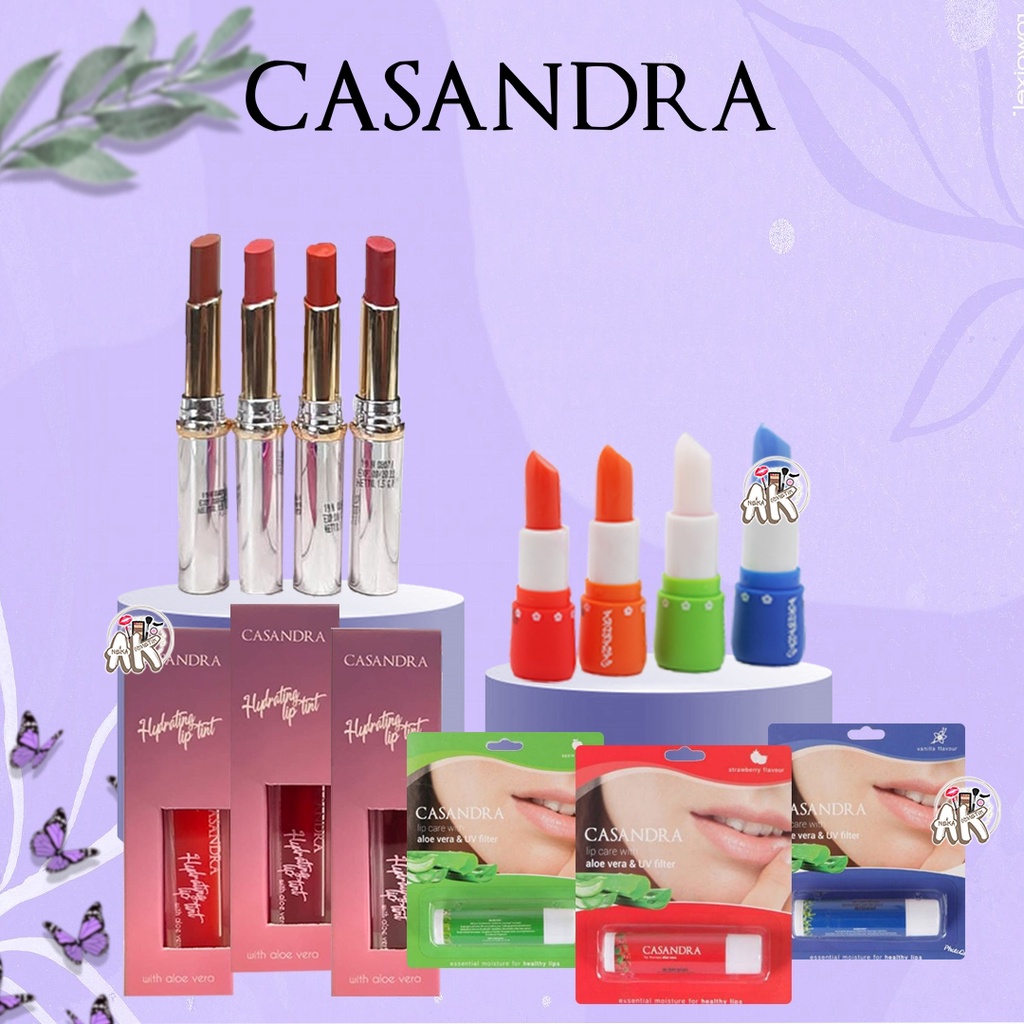 CASANDRA LIP SERIES ( COLORFIX LIPSTICK / LIP TINT / LIP BALM MAGIC &amp; ALOE VERA SERIES )