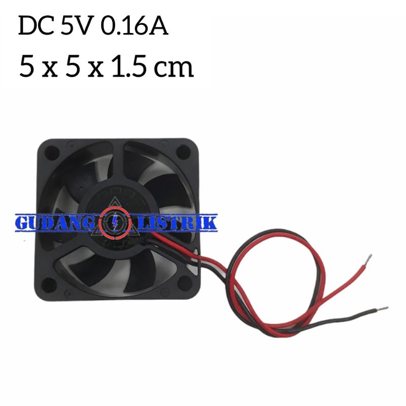 Kipas Video Fan DC 5V 5cm Fan Pendingin Komponen Cooling Fan
