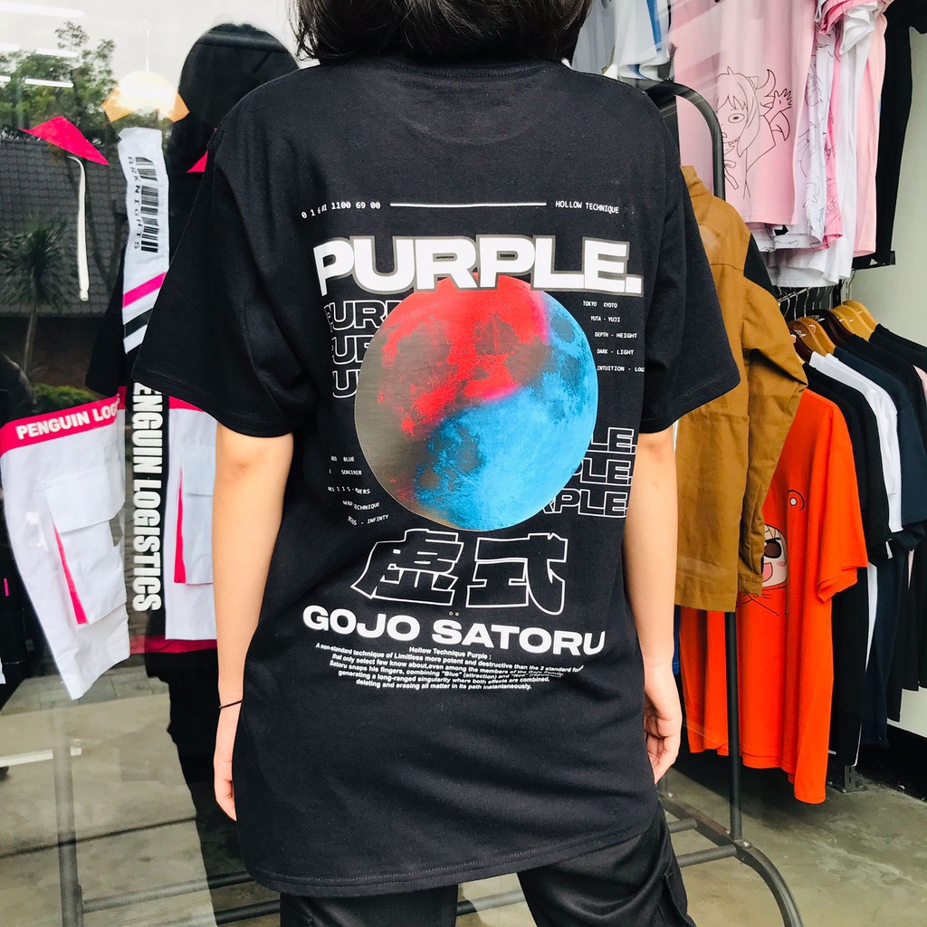 Kaos Gojo Hollow Purple Anime Manga Jujutsu Kaisen Premium Unisex