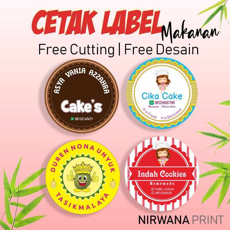 

Label Makanan Gratis Cutting Free Desain Sesukamu