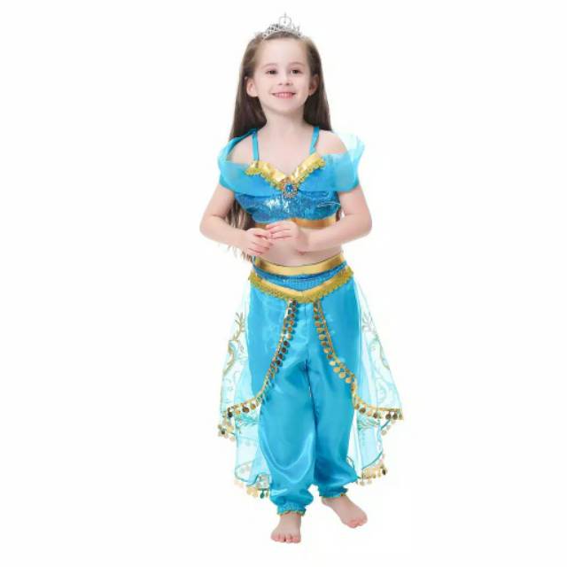 Baju Anak Dress Princess Jasmine costume kostum costplay alladin