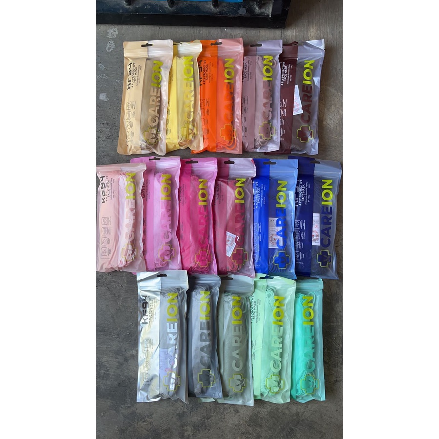 *MYZORA SURABAYA* MASKER CAREION WEMASK KF 94 MASKER KF94 MASKER WARNA COLOUR IMPORT 4PLY ISI 10PCS 4PLY 4 LAPIS KOREAN MASK MASKER KOREA MURAH GROSIR