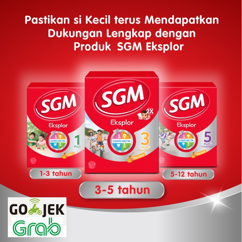 

SGM EKSPLOR COMPLINUTRI 900gr 1+ 3+ RASA MADU / VANILA 900GR