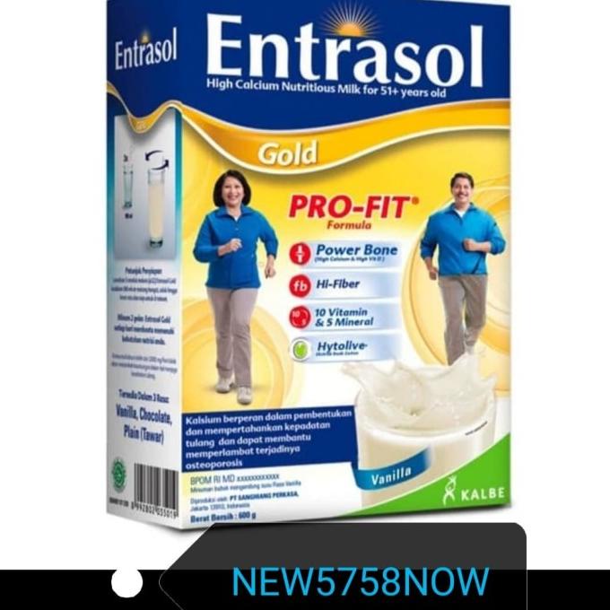 

[COD] ENTRASOL GOLD VANILA 600 g [COD]