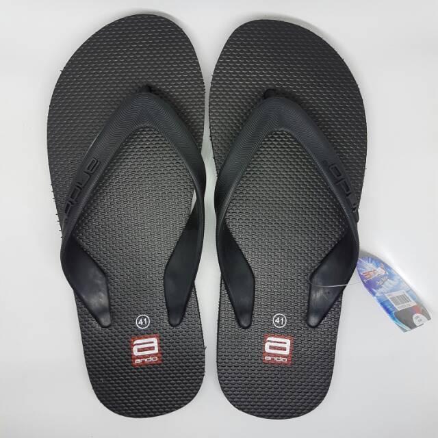 Ando Hawaii Hitam Sandal  Pria  Modis Murah Original 