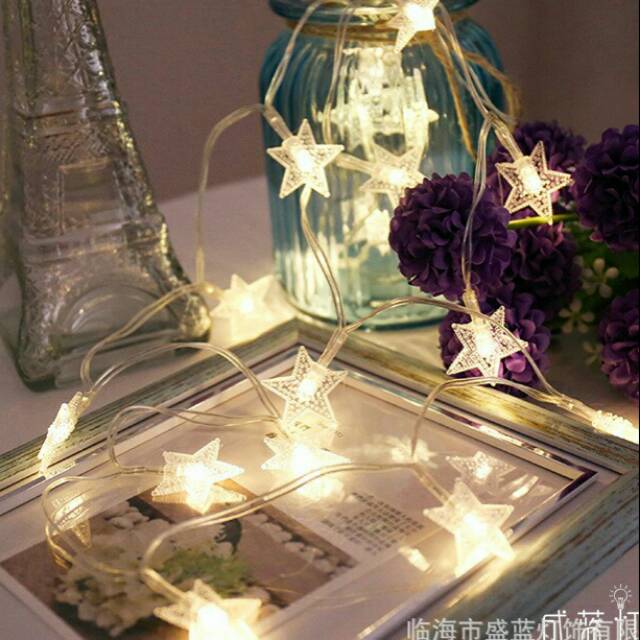 10M LAMPU  TUMBLR  BINTANG  STAR LED LIGHT STRING Shopee  