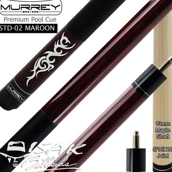Murrey Std-2 Maroon - Maple Pool Billiard Cue Stick - Stik Biliar Is