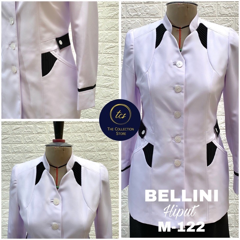 Premium Blazer Seragam Setelan Putih dan Rok/Cln Hitam , Hiput PNS, Premium Quality &amp; Fabric