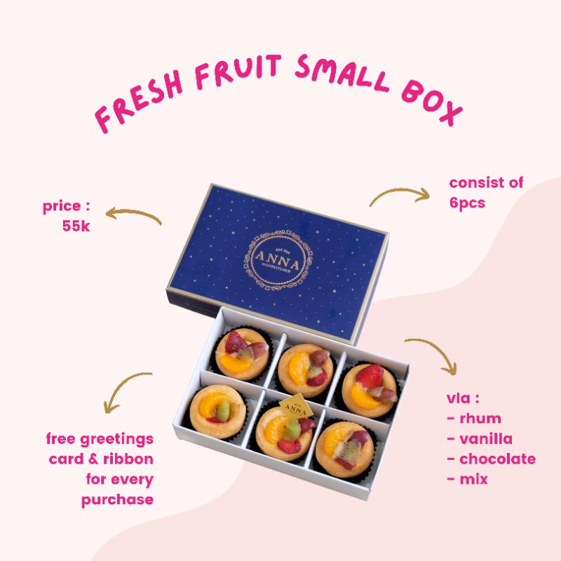 

Kue buah/Fresh Fruit Small Box