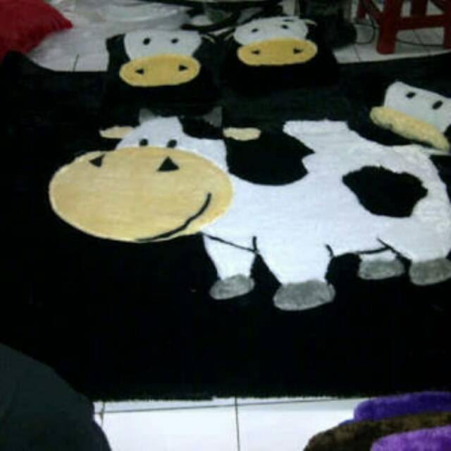 karpet kasur motif sapi